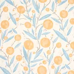 MIRABELLE fabric YELLOW AND SKY color by Schumacher