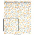 MIRABELLE fabric YELLOW AND SKY color by Schumacher