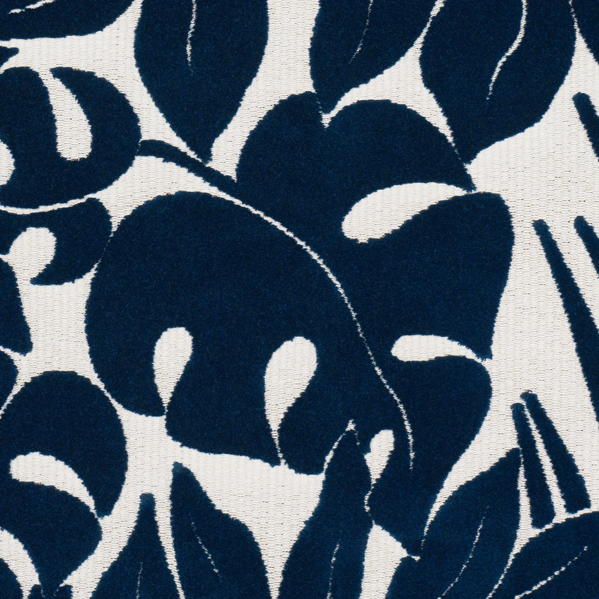 MIRAMAR INDOOR/OUTDOOR VELVET Fabric – NAVY | Schumacher | W MIRAMAR INDOOR/OUTDOOR VELVET fabric NAVY color by Schumacher