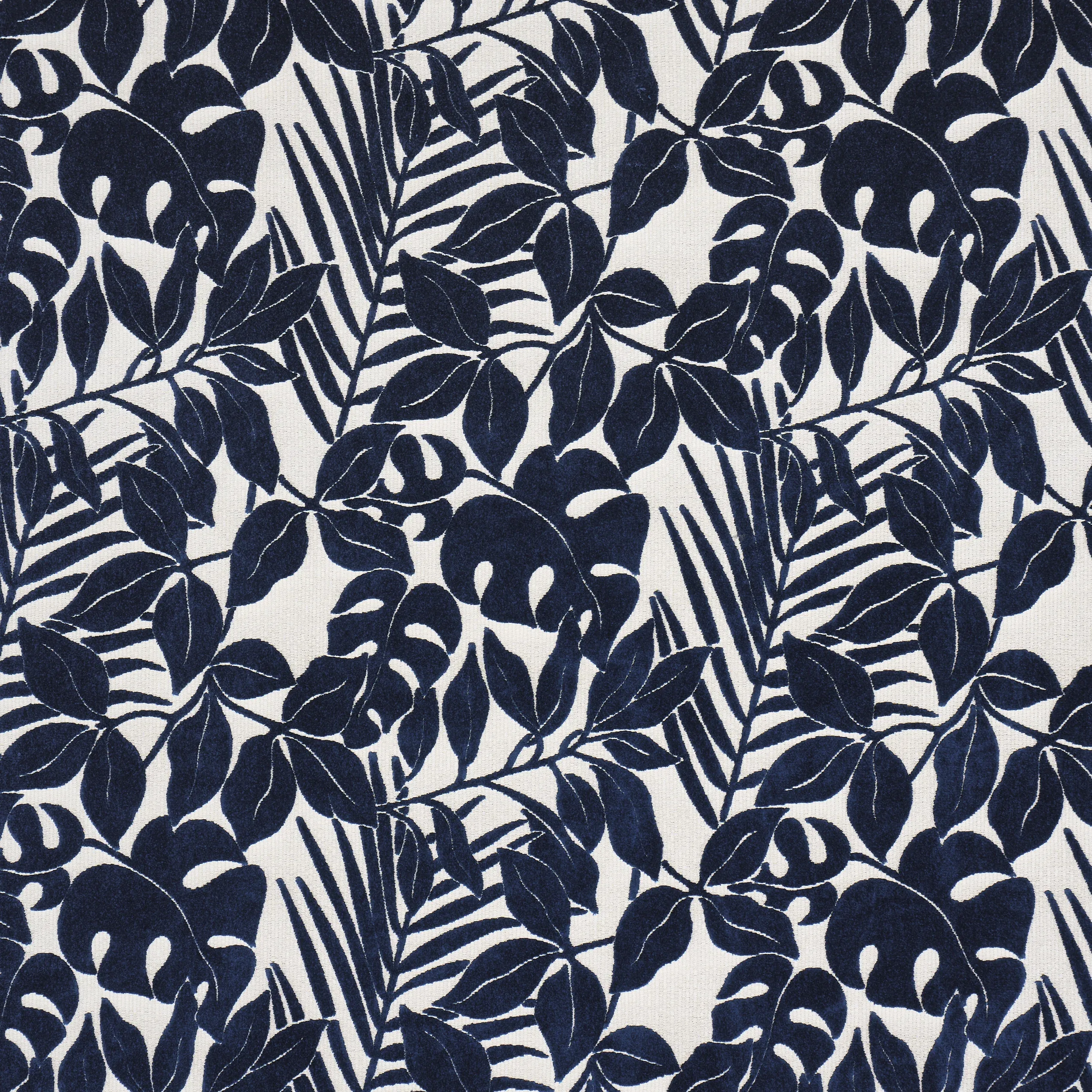 MIRAMAR INDOOR/OUTDOOR VELVET fabric NAVY color by Schumacher
