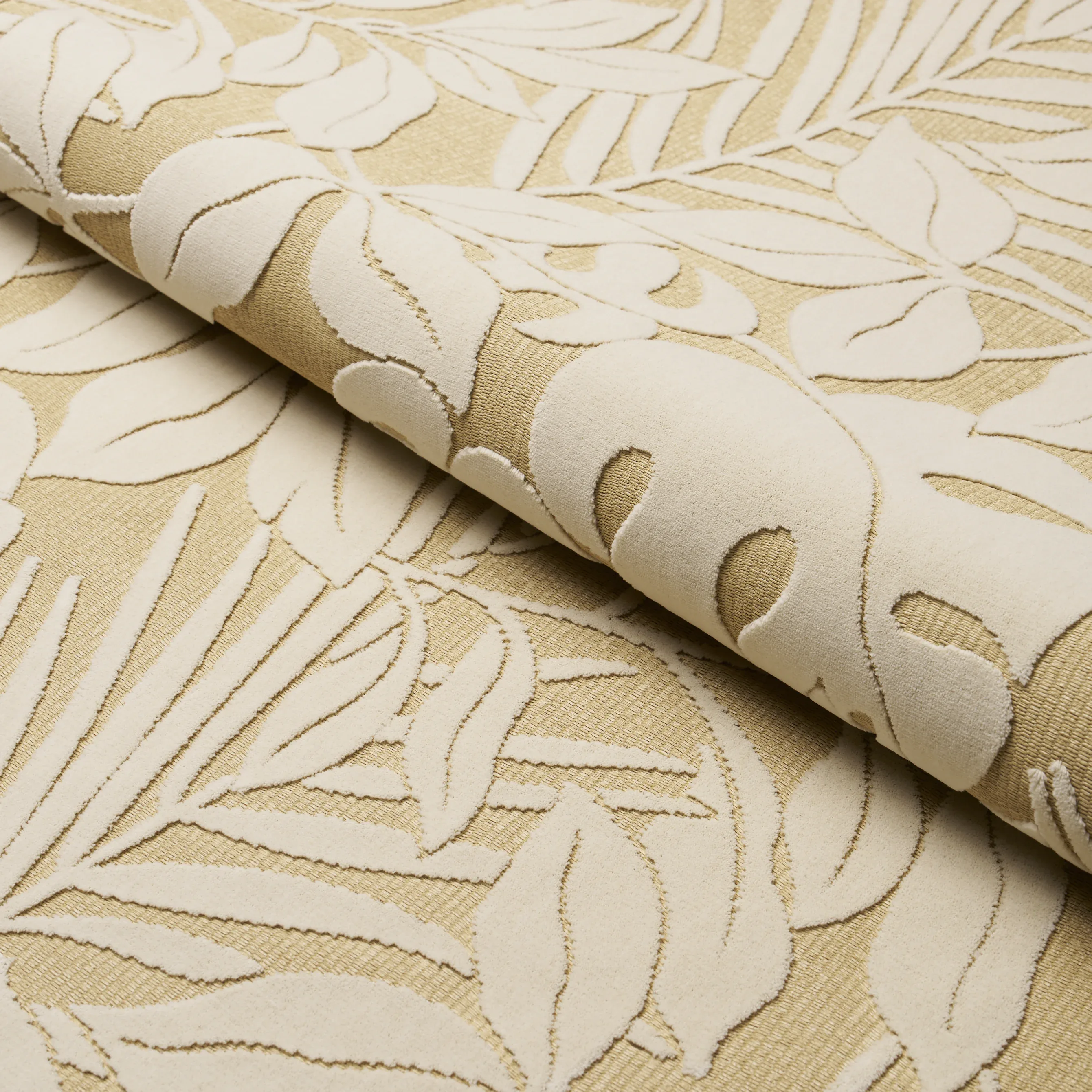 MIRAMAR INDOOR/OUTDOOR VELVET Fabric – WHITE SAND | Schumach MIRAMAR INDOOR/OUTDOOR VELVET fabric WHITE SAND color by Schumacher