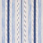 MIRZA IKAT STRIPE Fabric – BLUE ON NATURAL | Schumacher | Wa MIRZA IKAT STRIPE fabric BLUE ON NATURAL color by Schumacher