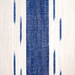 MIRZA IKAT STRIPE Fabric – BLUE ON NATURAL | Schumacher | Wa MIRZA IKAT STRIPE fabric BLUE ON NATURAL color by Schumacher
