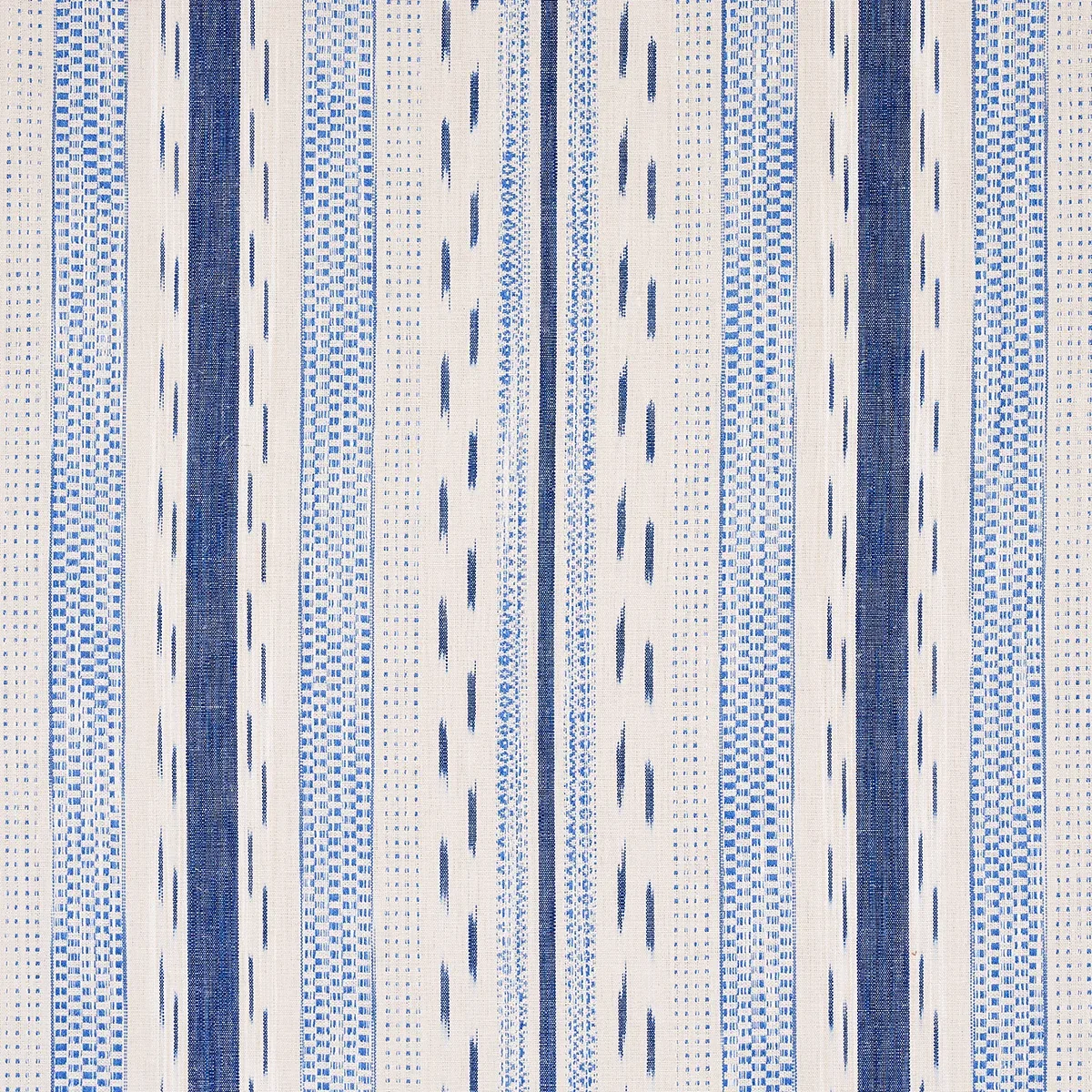 82110 | MIRZA IKAT STRIPE – BLUE ON NATURAL