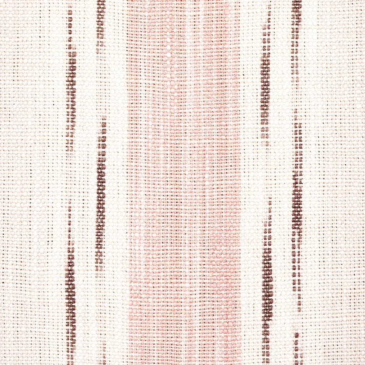 MIRZA IKAT STRIPE Fabric – BLUSH ON NATURAL | Schumacher | W MIRZA IKAT STRIPE fabric BLUSH ON NATURAL color by Schumacher
