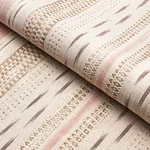 MIRZA IKAT STRIPE Fabric – BLUSH ON NATURAL | Schumacher | W MIRZA IKAT STRIPE fabric BLUSH ON NATURAL color by Schumacher