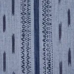 MIRZA IKAT STRIPE Fabric – INDIGO ON CHAMBRAY | Schumacher | MIRZA IKAT STRIPE fabric INDIGO ON CHAMBRAY color by Schumacher