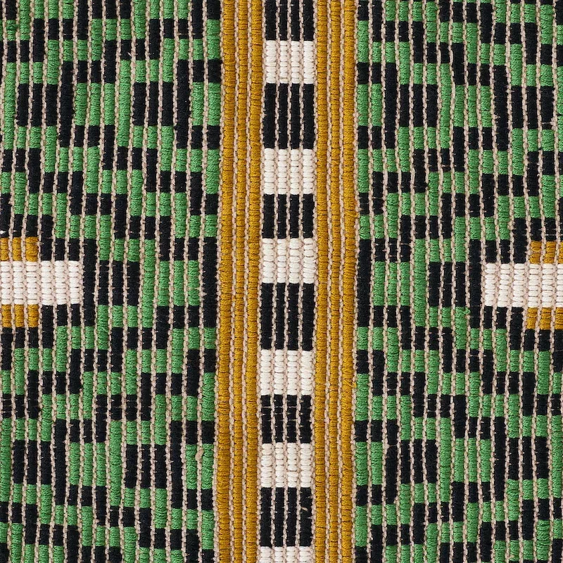 MIXCO HAND WOVEN BROCADE fabric JEWEL color by Schumacher