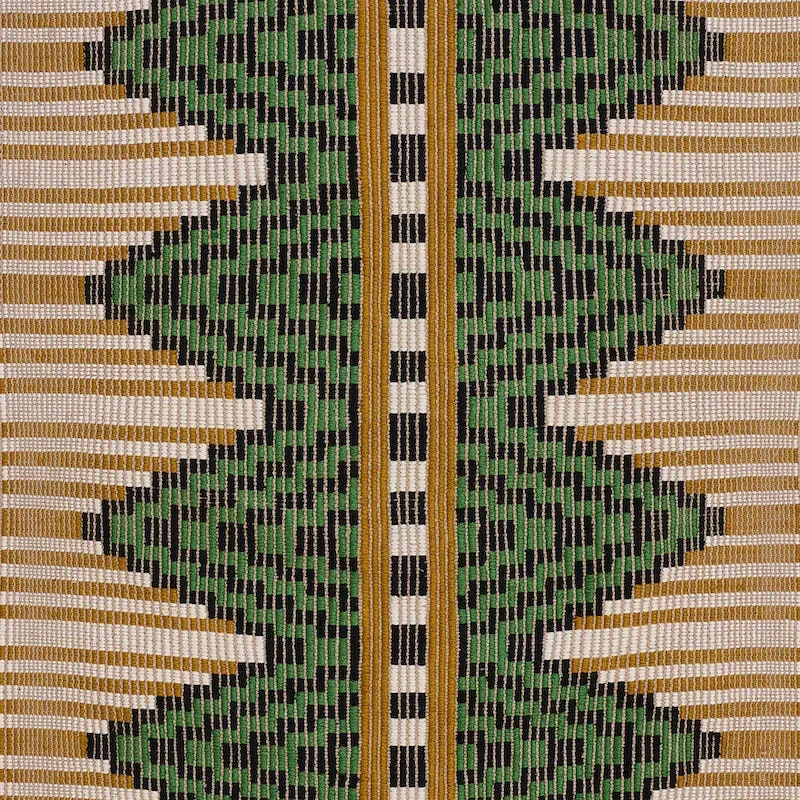 MIXCO HAND WOVEN BROCADE fabric JEWEL color by Schumacher