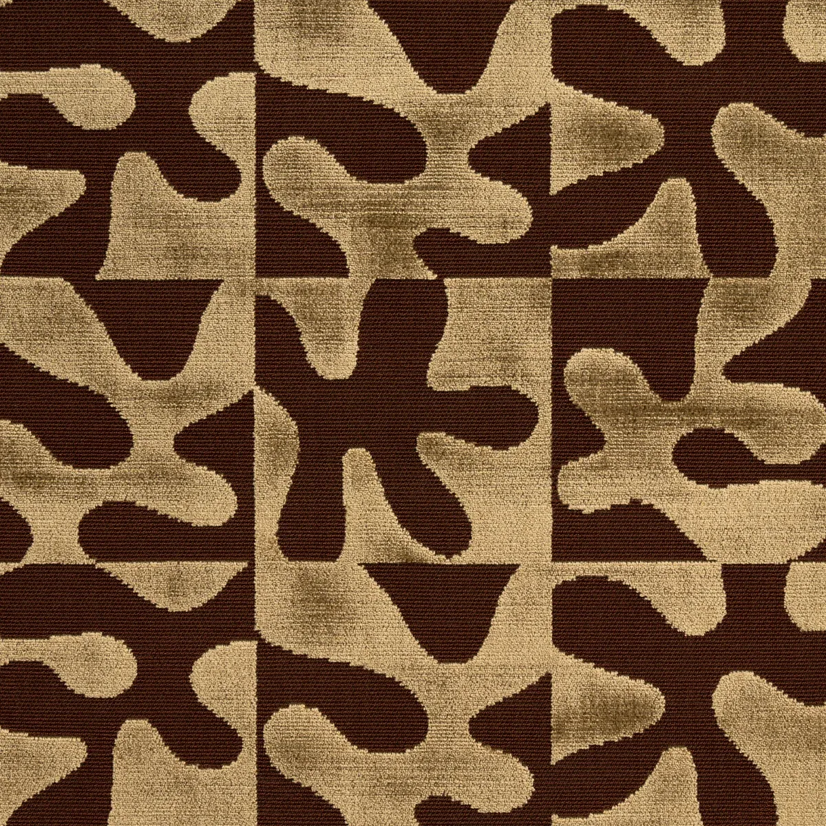 MODERN DANCE VELVET fabric GOLD color by Schumacher