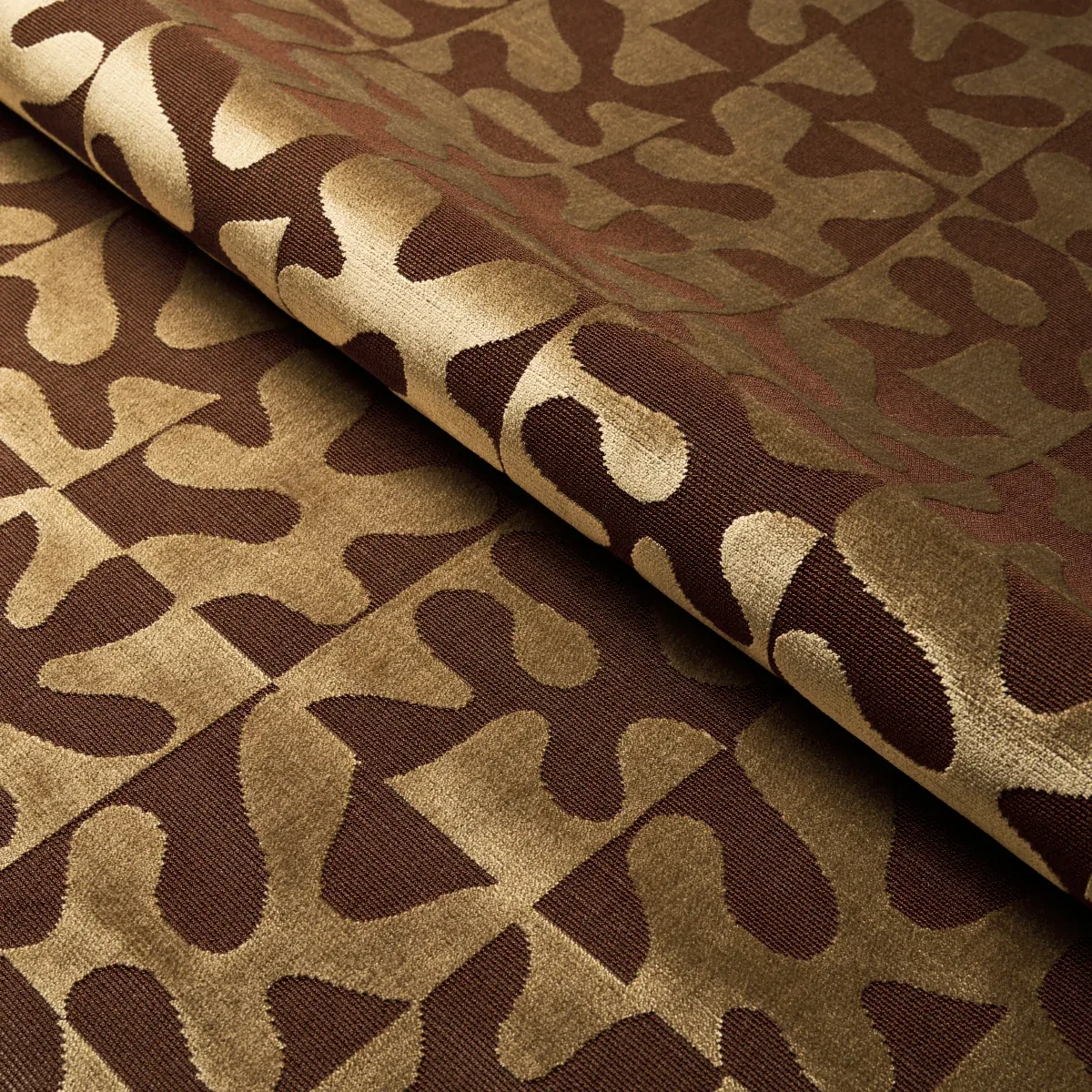 MODERN DANCE VELVET fabric GOLD color by Schumacher