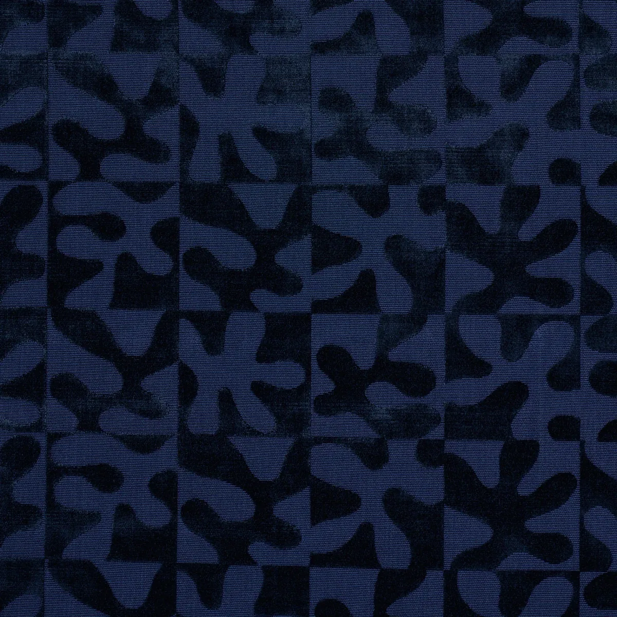 MODERN DANCE VELVET Fabric – MIDNIGHT BLUE | Schumacher | Wa MODERN DANCE VELVET fabric MIDNIGHT BLUE color by Schumacher