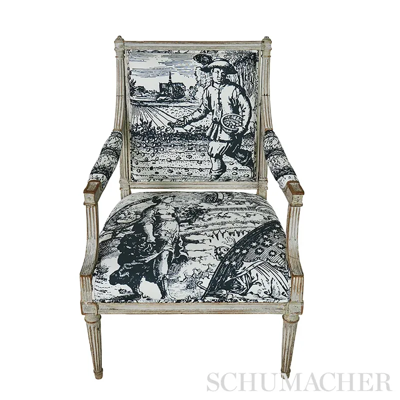 MODERN TOILE Fabric – BLACK | Schumacher | Wallpaper Twins MODERN TOILE fabric BLACK color by Schumacher