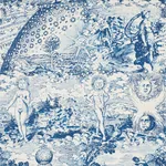 MODERN TOILE Fabric – INDIGO | Schumacher | Wallpaper Twins MODERN TOILE fabric INDIGO color by Schumacher