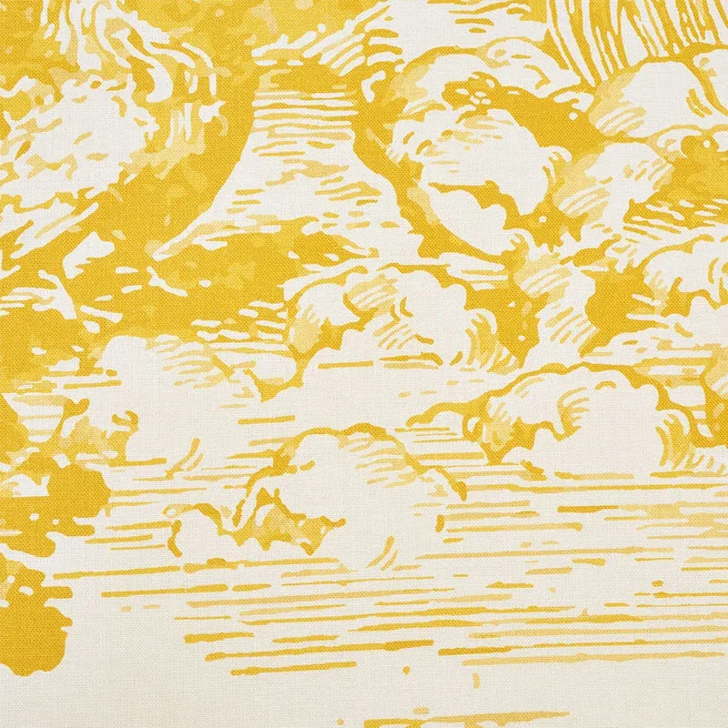 MODERN TOILE Fabric – YELLOW | Schumacher | Wallpaper Twins MODERN TOILE fabric YELLOW color by Schumacher