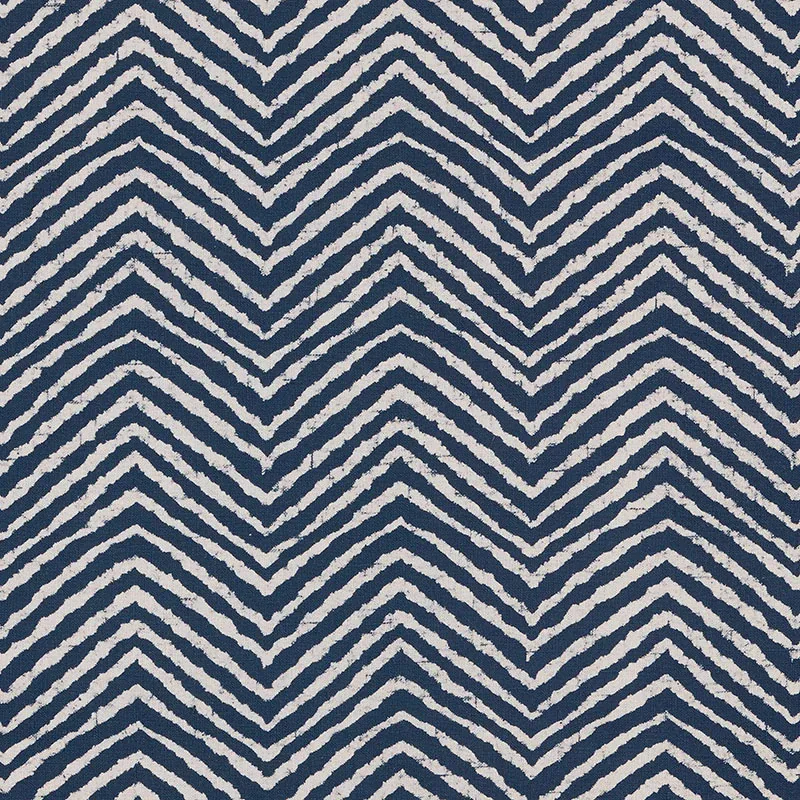 MOKA fabric INDIGO color by Schumacher