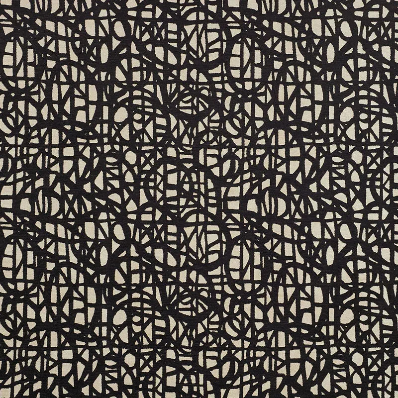MOMENTUM Fabric – BLACK | Schumacher | Wallpaper Twins MOMENTUM fabric BLACK color by Schumacher