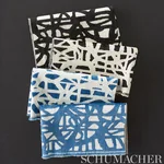 MOMENTUM Fabric – BLACK | Schumacher | Wallpaper Twins MOMENTUM fabric BLACK color by Schumacher