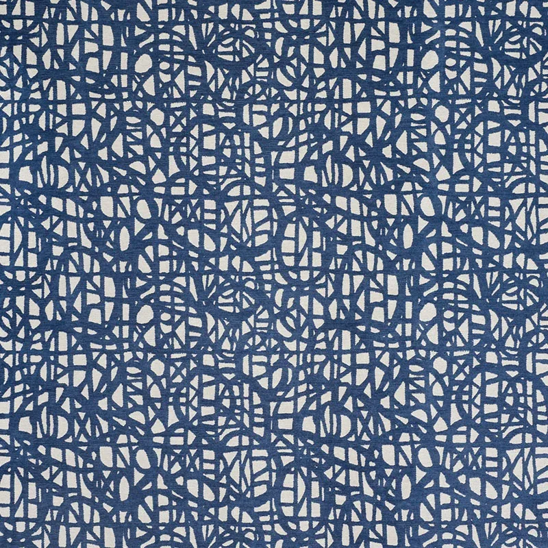 MOMENTUM fabric BLUE color by Schumacher