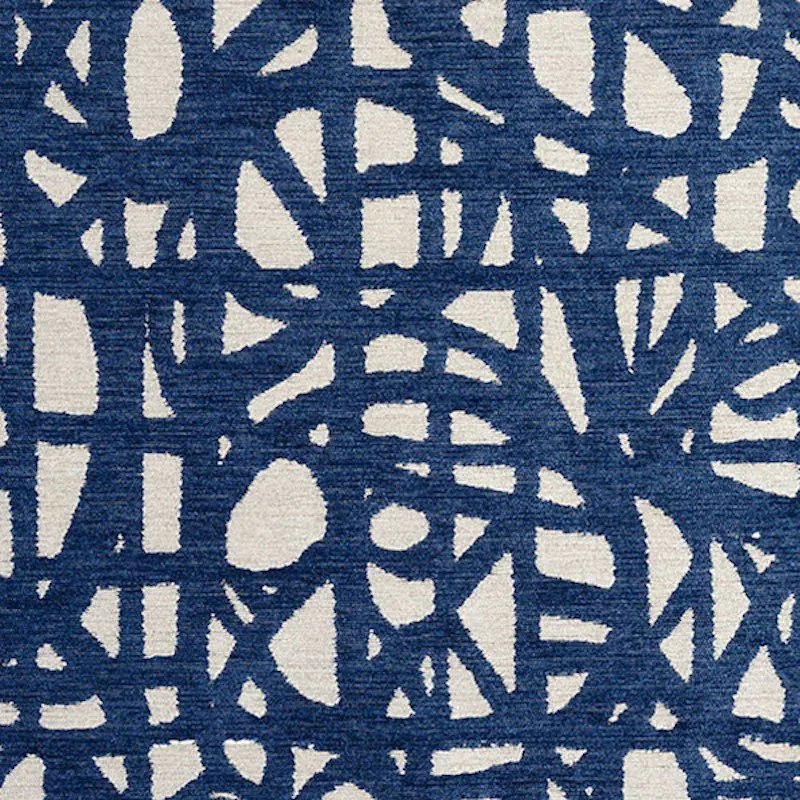 MOMENTUM fabric BLUE color by Schumacher