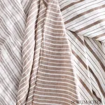 MONTALLEGRO LINEN SHEER fabric CHOCOLATE color by Schumacher