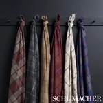 MONTANA WOOL PLAID fabric BUCKSKIN color by Schumacher