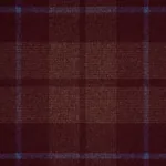 MONTANA WOOL PLAID fabric BURGUNDY color by Schumacher