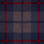 MONTANA WOOL PLAID fabric NAVY color by Schumacher