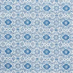 MONTECITO FLORAL fabric INDIGO color by Schumacher