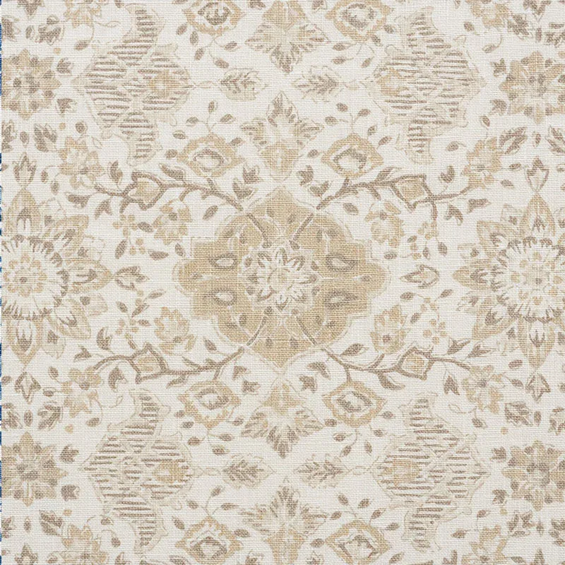 MONTECITO FLORAL Fabric – NEUTRAL | Schumacher | Wallpaper T MONTECITO FLORAL fabric NEUTRAL color by Schumacher