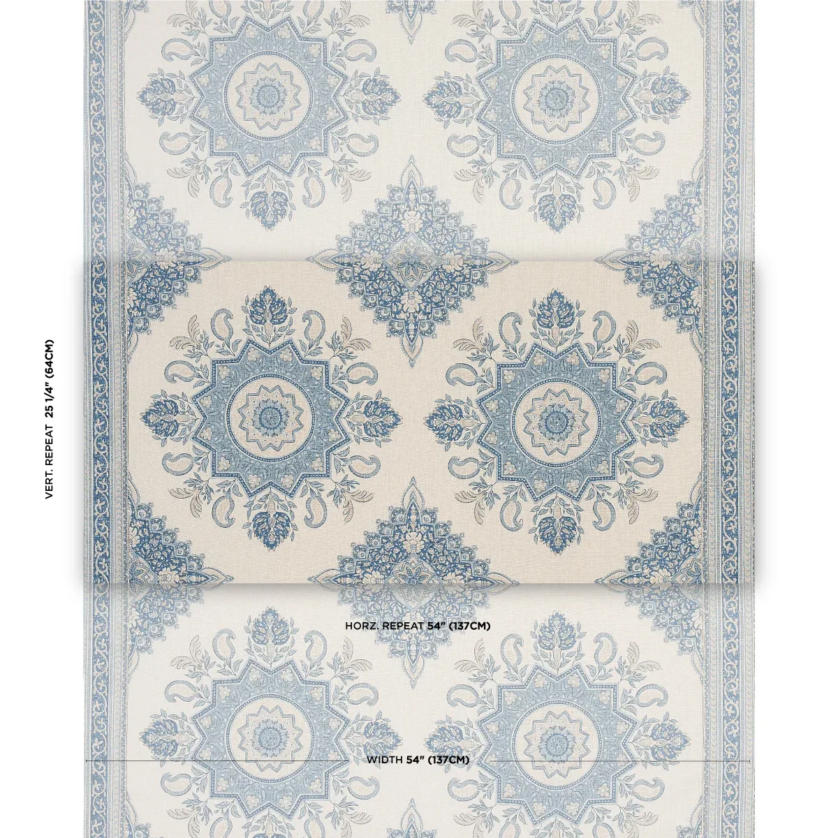 MONTECITO MEDALLION Fabric – CHINA BLUE | Schumacher | Wallp MONTECITO MEDALLION fabric CHINA BLUE color by Schumacher