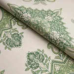 MONTECITO MEDALLION Fabric – LEAF GREEN | Schumacher | Wallp MONTECITO MEDALLION fabric LEAF GREEN color by Schumacher