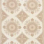 Montecito Medallion fabric NEUTRAL color by Schumacher