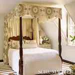 Montecito Medallion fabric NEUTRAL color by Schumacher