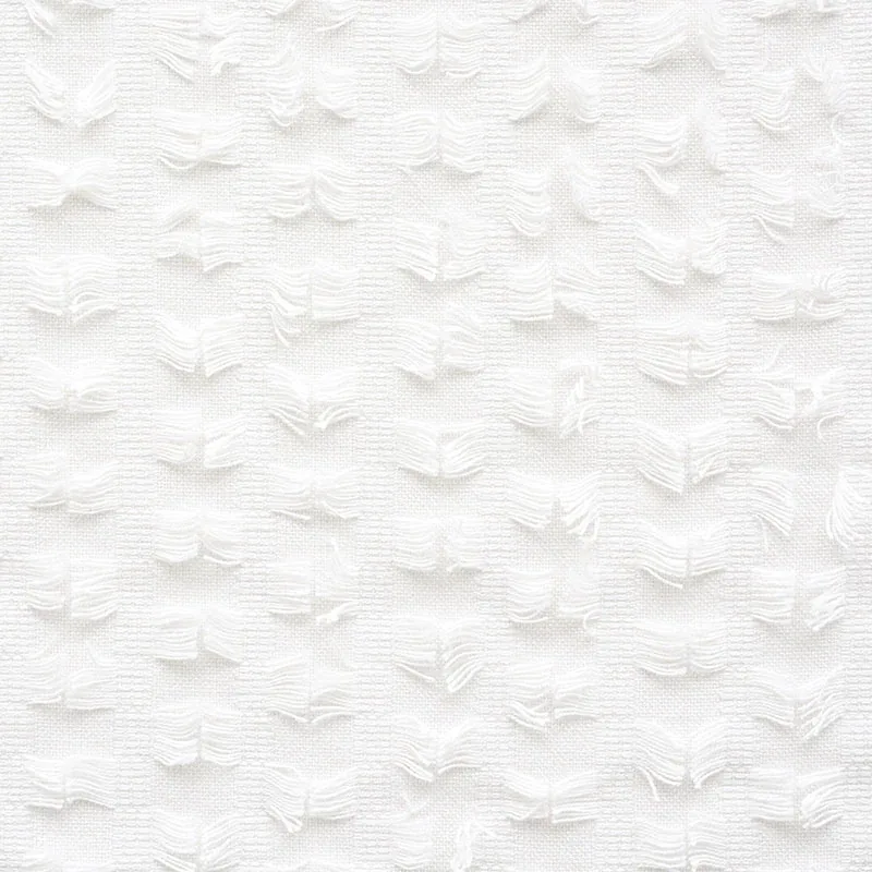MONTEGO FRINGE fabric SNOW color by Schumacher
