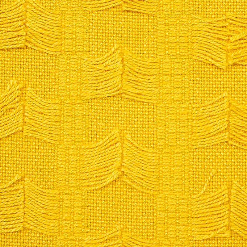 MONTEGO FRINGE fabric YELLOW color by Schumacher