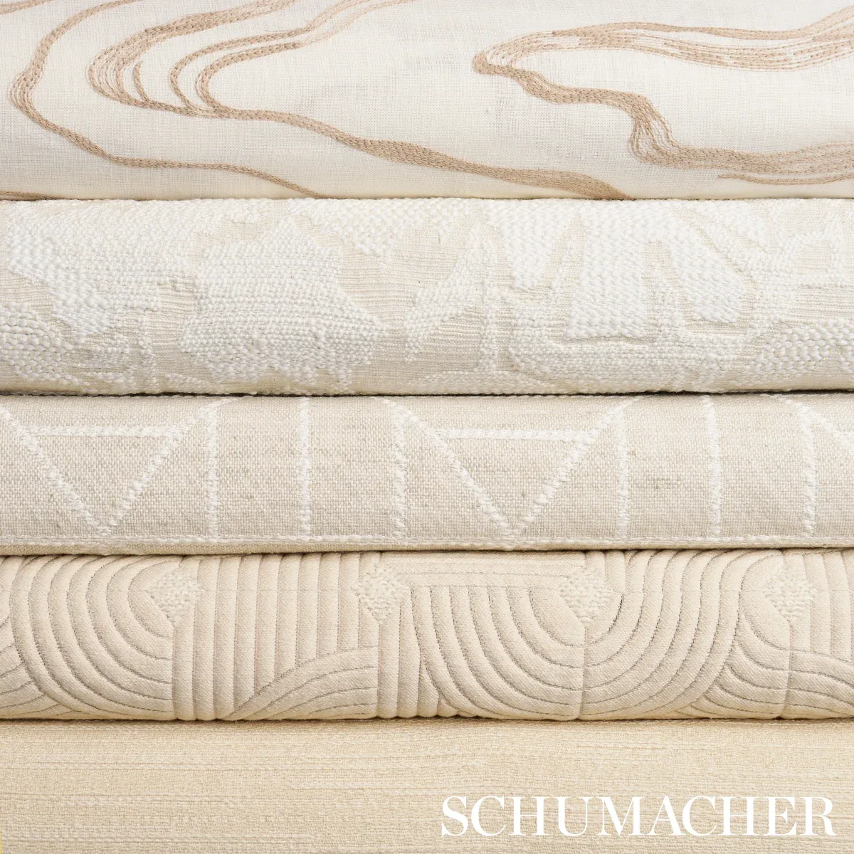 MONTEREY MATELASSÉ Fabric – BIRCH | Schumacher | Wallpaper T MONTEREY MATELASSÉ fabric BIRCH color by Schumacher