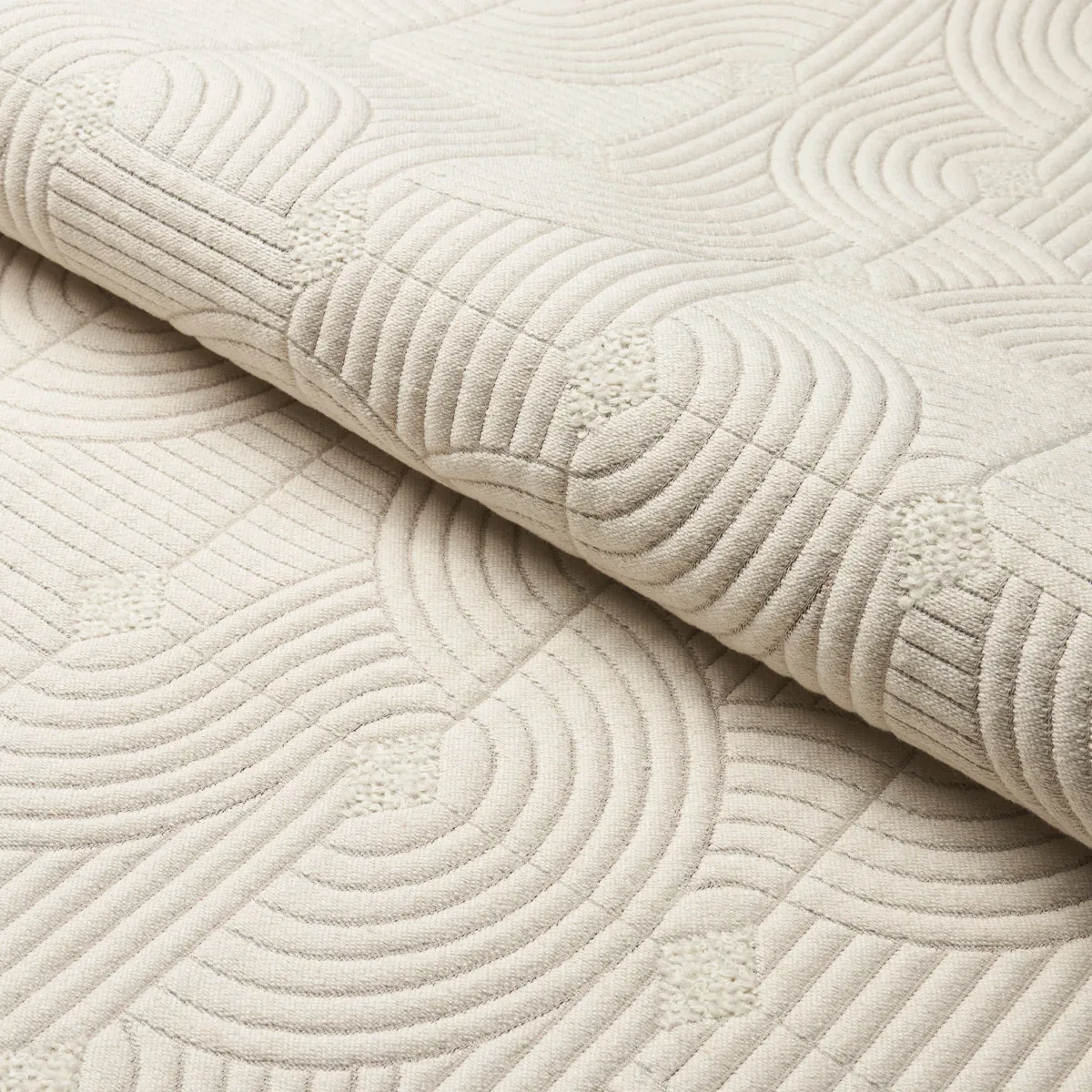 MONTEREY MATELASSÉ fabric BIRCH color by Schumacher