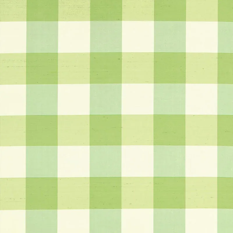 MONTGOMERY SILK PLAID fabric PARROT color by Schumacher