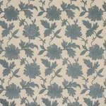 MOON GARDEN EMBROIDERY fabric BLUE color by Schumacher