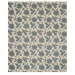 MOON GARDEN EMBROIDERY fabric BLUE color by Schumacher