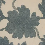 MOON GARDEN EMBROIDERY fabric BLUE color by Schumacher