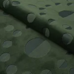MOON PHASE VELVET fabric GREEN color by Schumacher