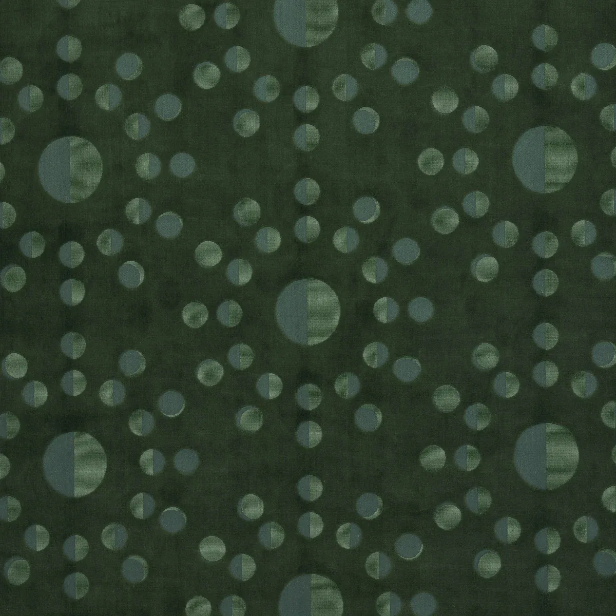 MOON PHASE VELVET fabric GREEN color by Schumacher