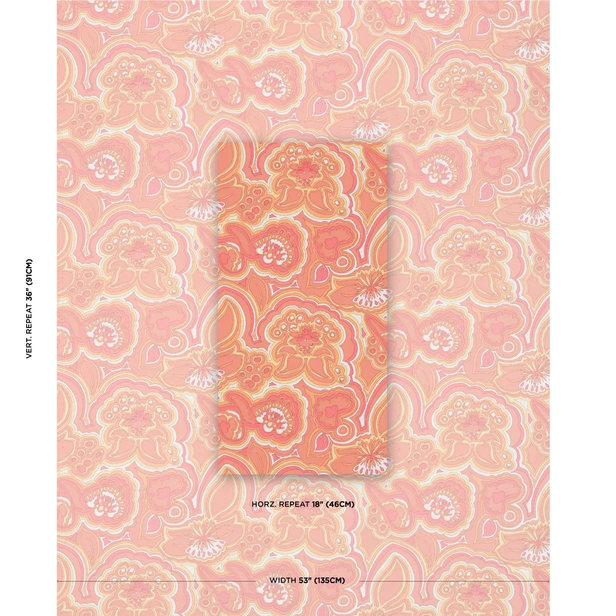 MORNING SUNRISE INDOOR/OUTDOOR fabric CITRUS color by Schumacher