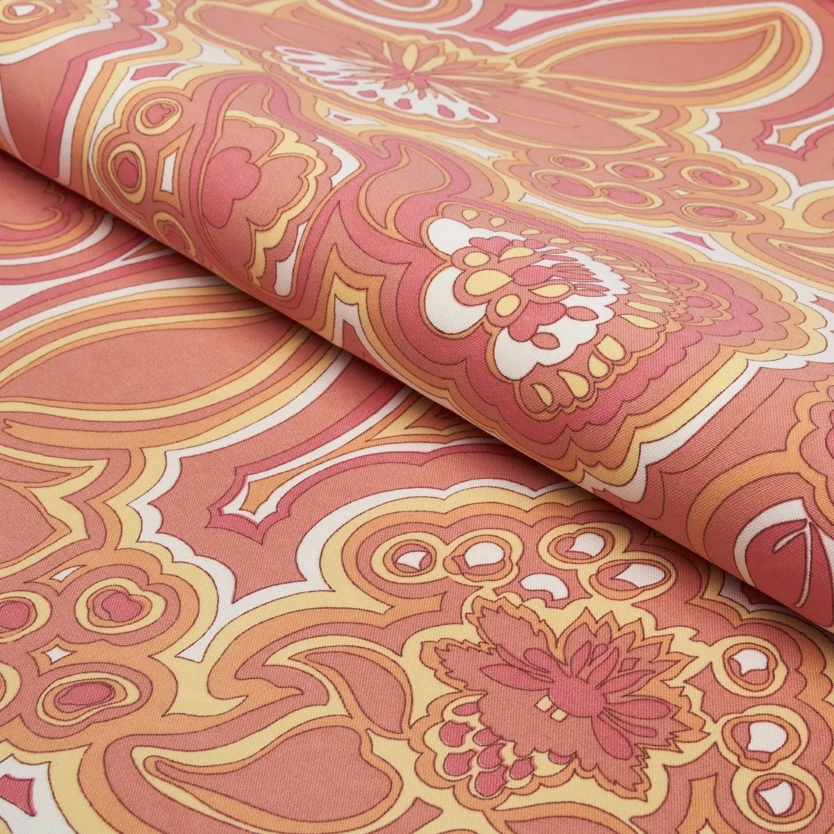 MORNING SUNRISE INDOOR/OUTDOOR fabric CITRUS color by Schumacher