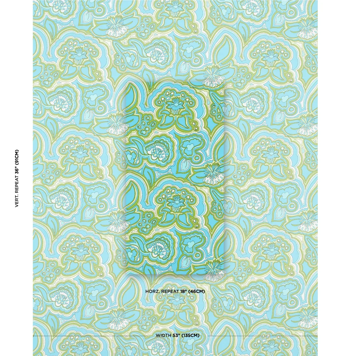 MORNING SUNRISE INDOOR/OUTDOOR Fabric – FERN | Schumacher | MORNING SUNRISE INDOOR/OUTDOOR fabric FERN color by Schumacher