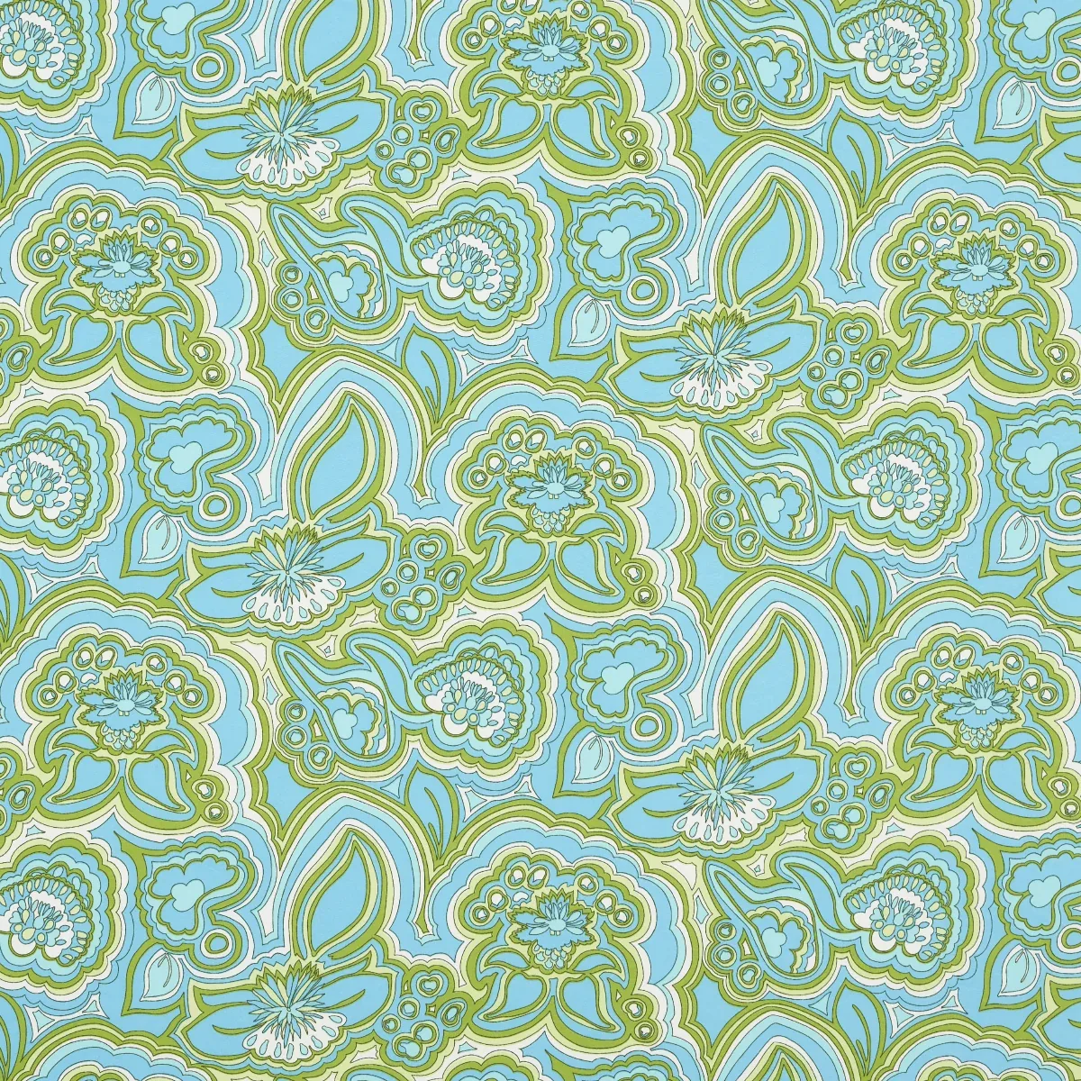 MORNING SUNRISE INDOOR/OUTDOOR fabric FERN color by Schumacher