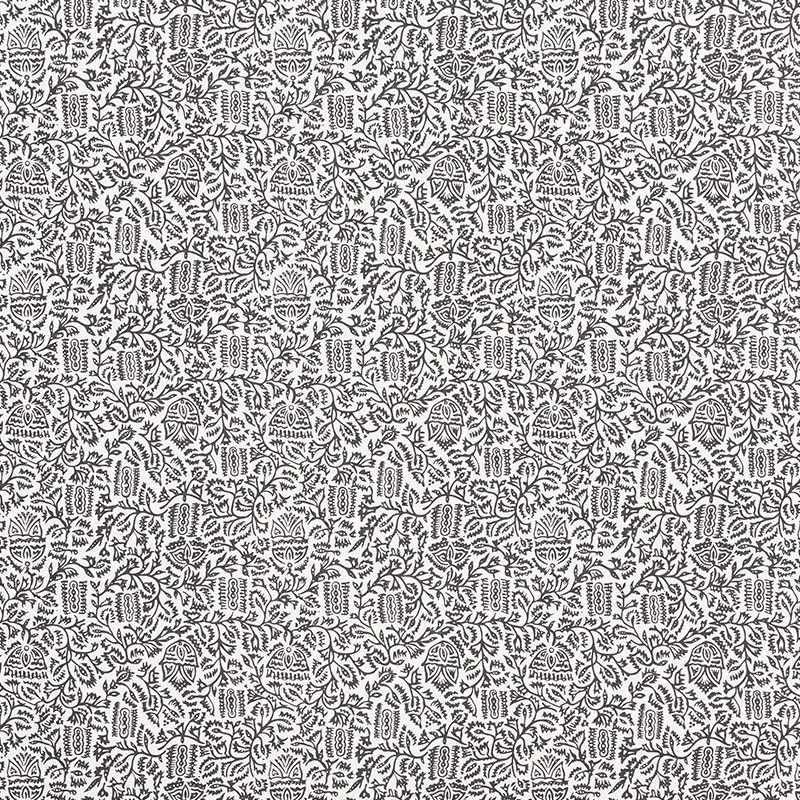MORRIS Fabric – CARBON | Schumacher | Wallpaper Twins MORRIS fabric CARBON color by Schumacher