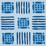 MOTTLEY GRID Fabric – COTTAGE BLUE | Schumacher | Wallpaper MOTTLEY GRID fabric COTTAGE BLUE color by Schumacher